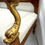 Thumbnail: Early 19th Century Empire Bench - Carved - Gilt Dolphin Arms