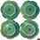 Thumbnail: 1990s Bordallo Pinheiro Green Cabbage Ware Salad Plates - Back 6 - 9