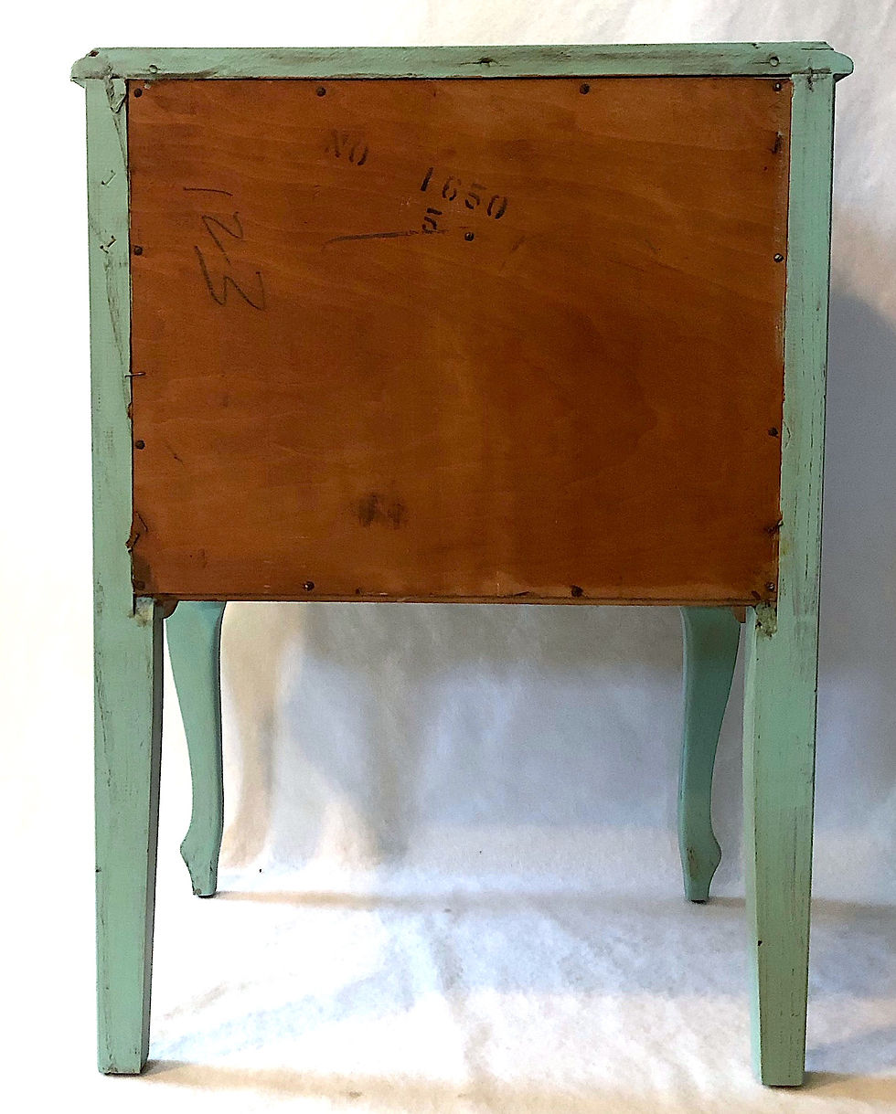 Thumbnail: SOLD: Mid-Century French Provincial Turquoise Nightstands - Pair