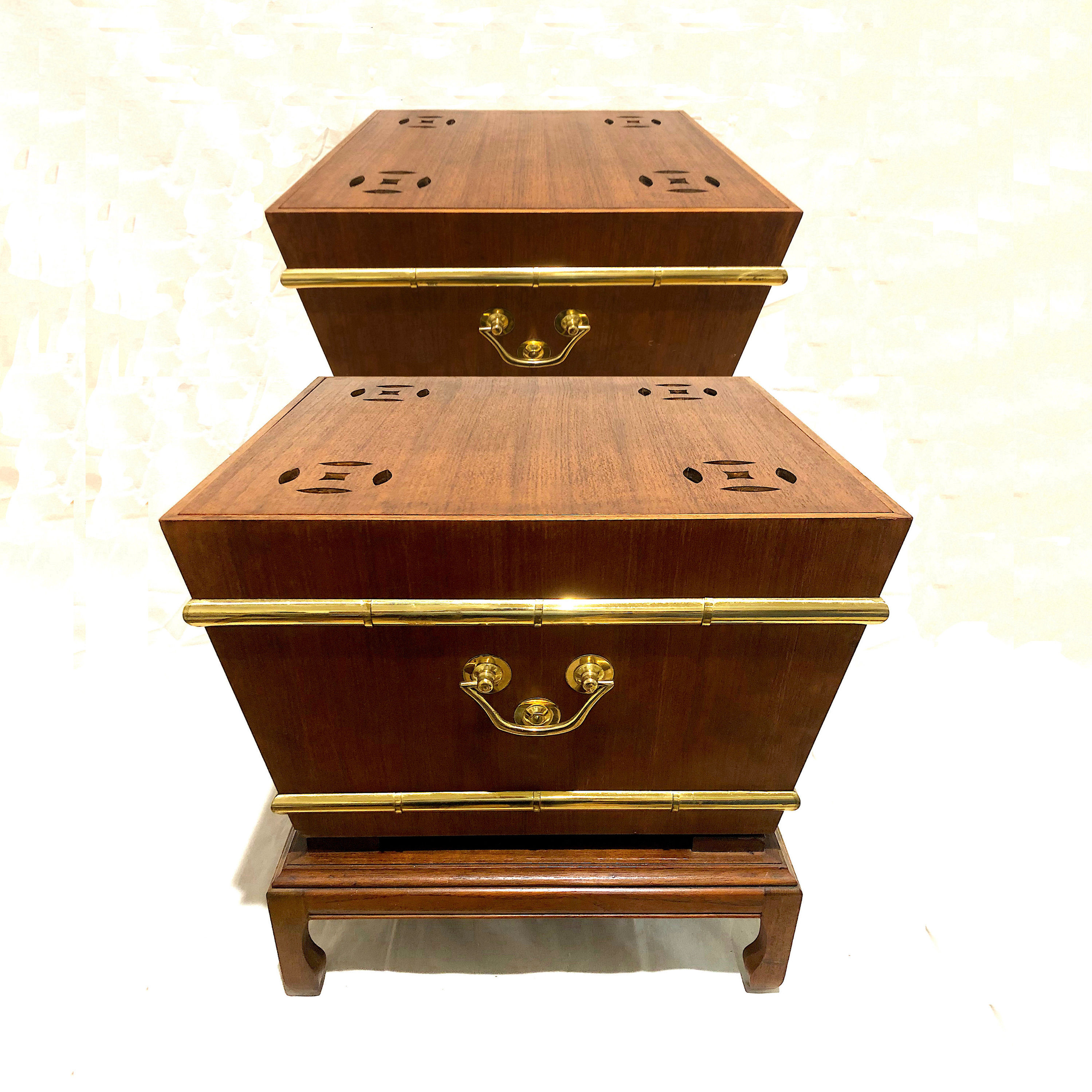 SOLD: Chinese End Tables/Planters by George Zee - Pair