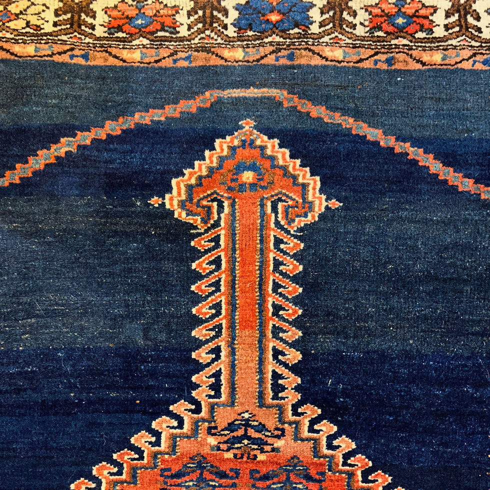 Thumbnail: SOLD: Antique Persian Bidjar Rug - 4 x 6"
