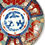Thumbnail: Antique Japanese Imari Style Charger Plate - Hand-Painted Wisteria & Iris