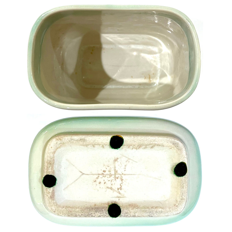 Thumbnail: Mid Century Modern Porcelain Cachepot Pair by F. Joseph Von Tury