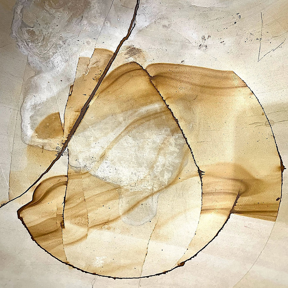 Thumbnail: SOLD: Carved Calcite Stone Bowl With Natural Geometric Pattern
