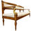 Thumbnail: Early 19th Century Empire Bench - Carved - Gilt Dolphin Arms