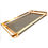 Thumbnail: Mid Century Modern Italian Brass & Smoke Glass Tray by M B - Large