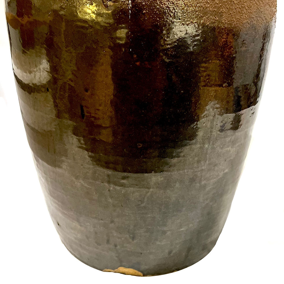 Thumbnail: 19th Century Japanese Tsubo Stoneware Storage Jar
