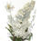Thumbnail: SOLD: 40's White Opaline Cylinder Lamps Decorated With Lilac Botanicals - a Pair