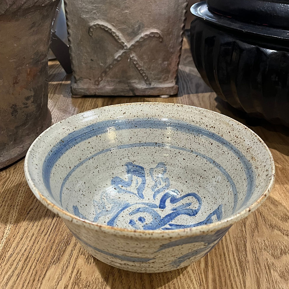 Thumbnail: SOLD: 1970s Studio Pottery Stoneware Bowl Signed McMillan