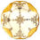 Thumbnail: 1940's Gold Encrusted Medallion Service Plate Pair by H & C Schlaggenwald