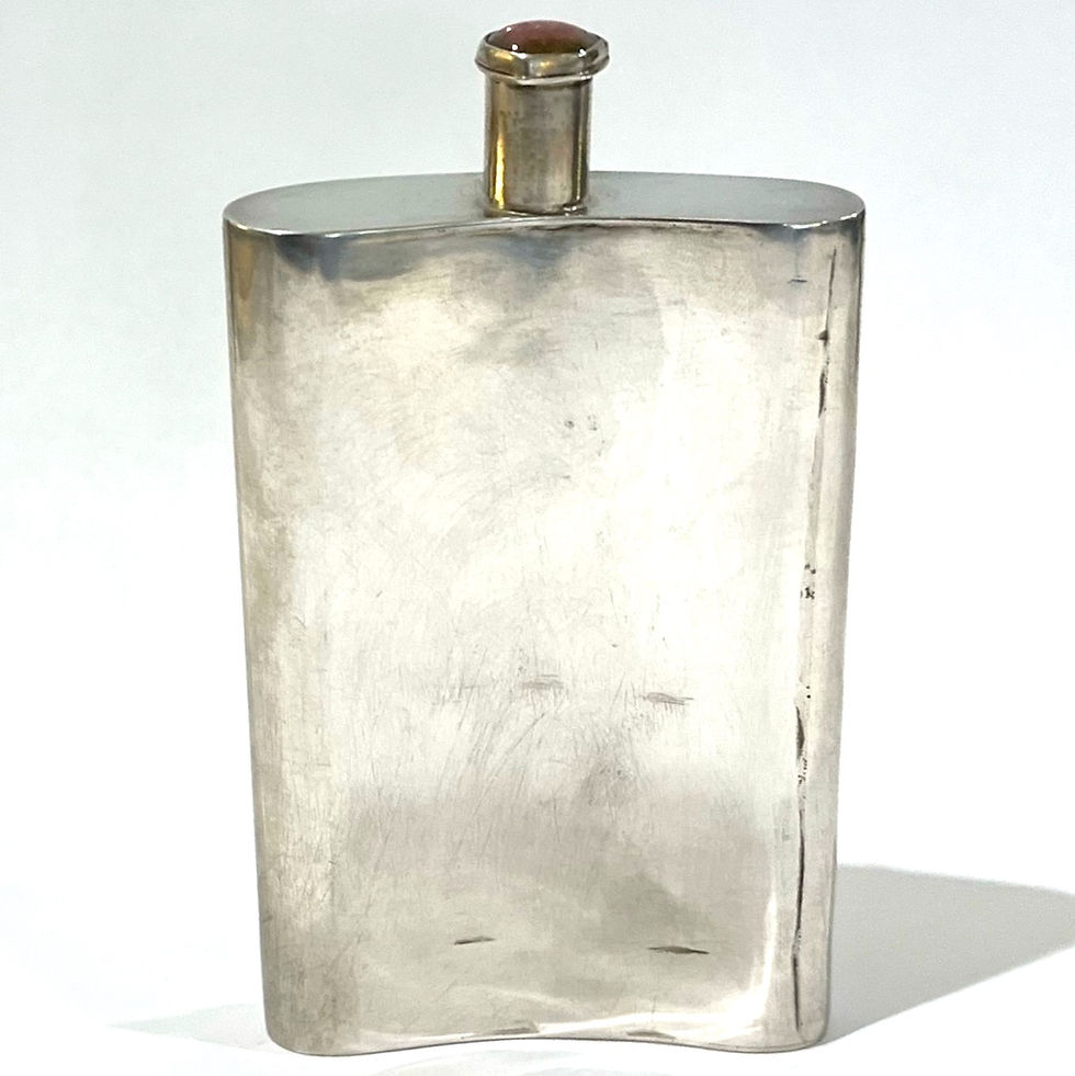 Thumbnail: Montana Margarita Sterling Silver and Gemstone Flask by Carol Helvey-Woolsey