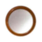 1960's Danish Modern Round Teak Framed Mirror - Model No. 907
