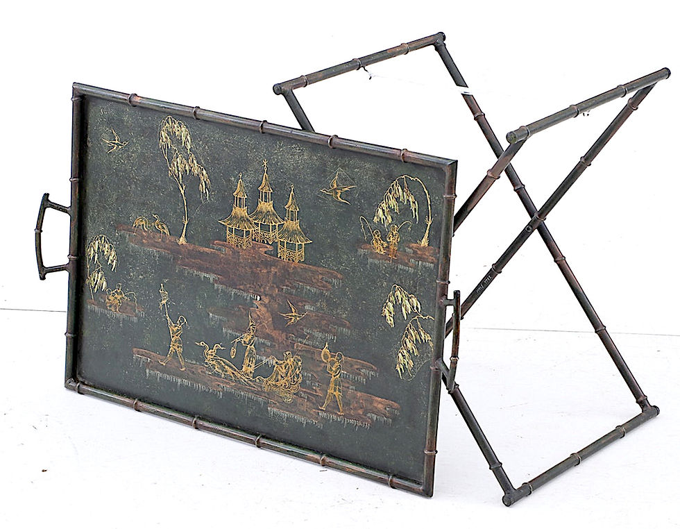 Thumbnail: SOLD: Italian Chinoiserie Tray Table