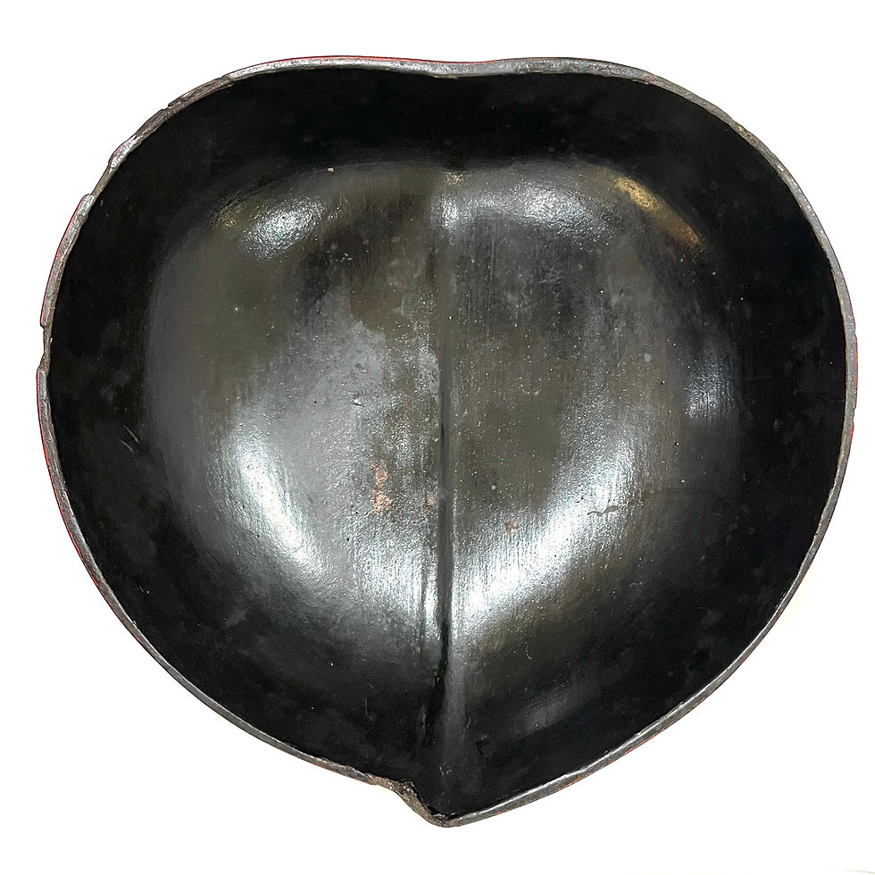 Thumbnail: SOLD: 19th Century Chinese Qing Dynasty Lacquer Peach-Shaped Box