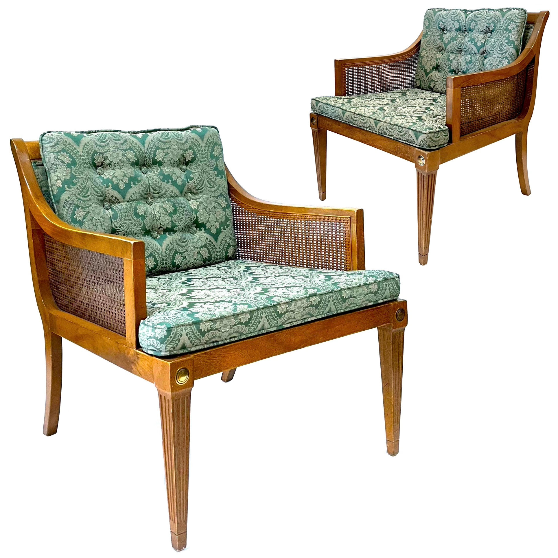 1960's Hollywood Regency Armchairs - Pair