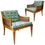 Thumbnail: 1960's Hollywood Regency Armchairs - Pair
