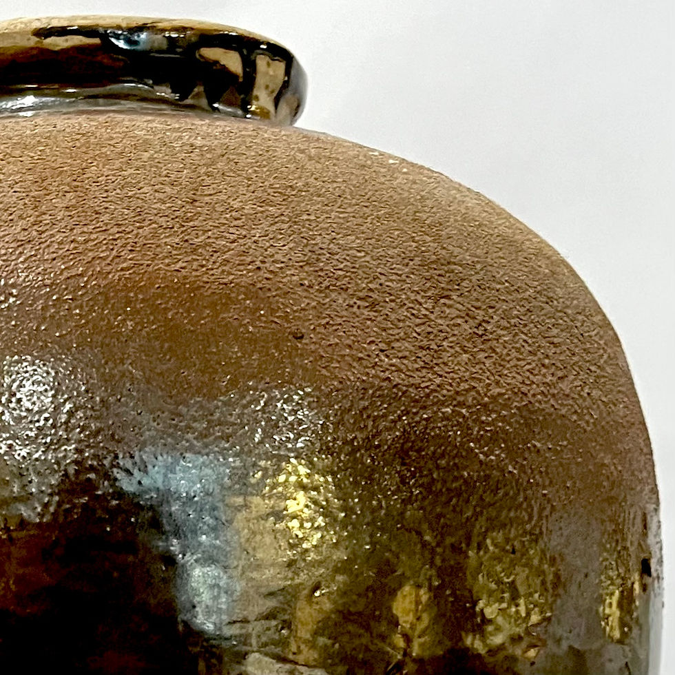 Thumbnail: 19th Century Japanese Tsubo Stoneware Storage Jar