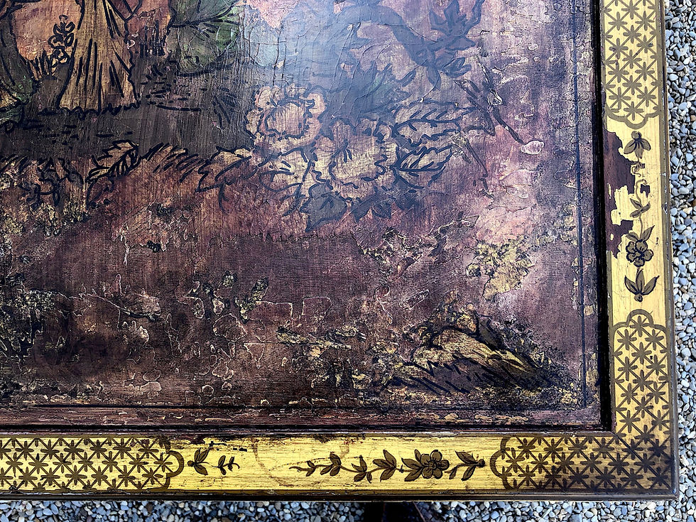 Thumbnail: SOLD: Vintage Chinoiserie Accent Table
