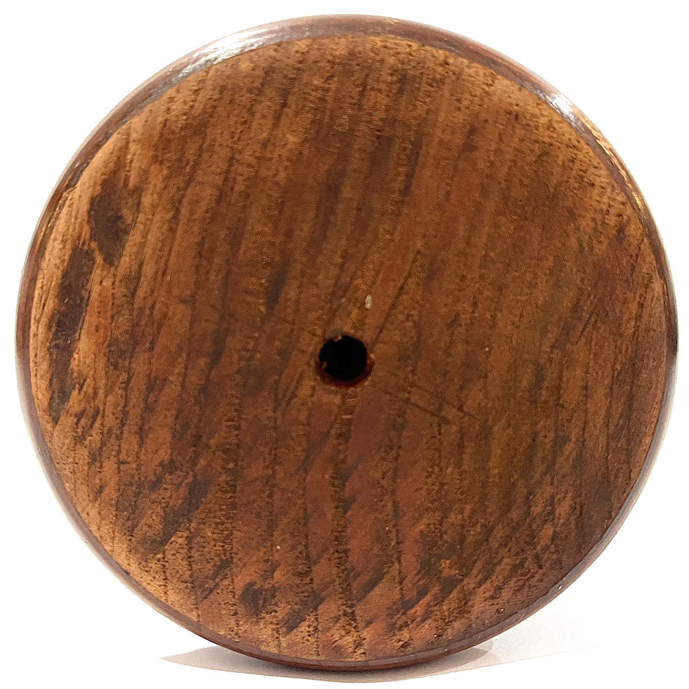 Thumbnail: SOLD: Vintage Hand-Turned Egg Cup Shaped Tea Caddy Box
