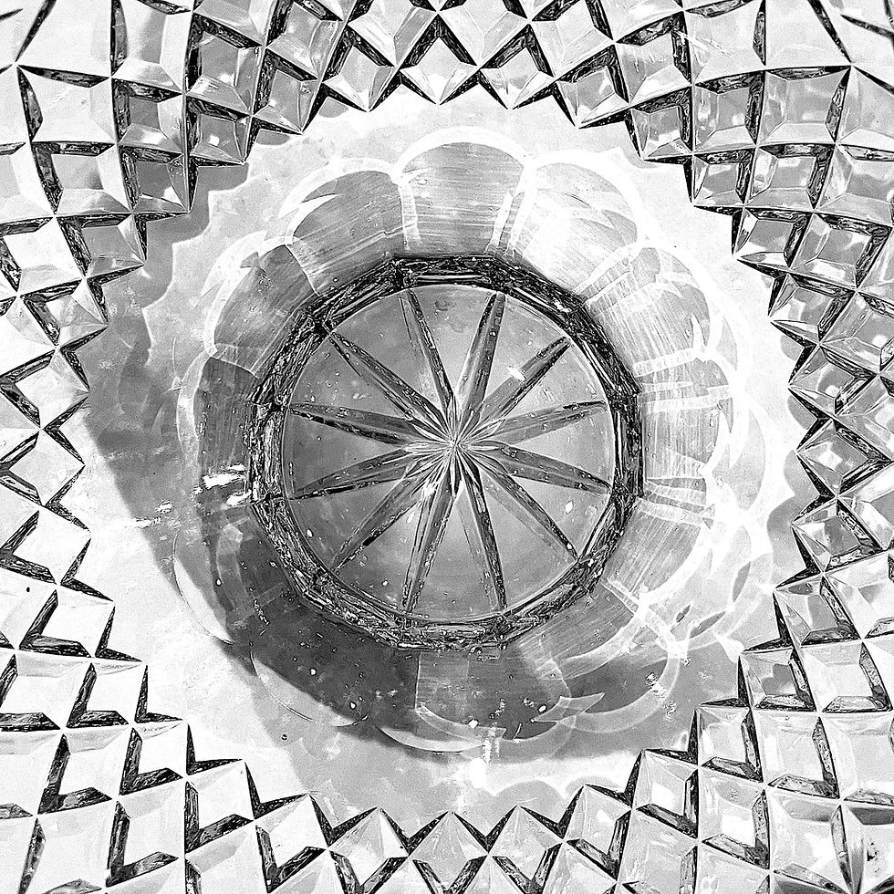 Thumbnail: Late 20th Century Cut Crystal Trifle Bowl