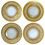 Thumbnail: 1920's Gold Encrusted "Edgerton" Service Plates by Heinrich & Co - Set of 12