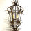 Thumbnail: SOLD: Large Louis XV Iron and Gilded Tole Foliate Hanging Lantern