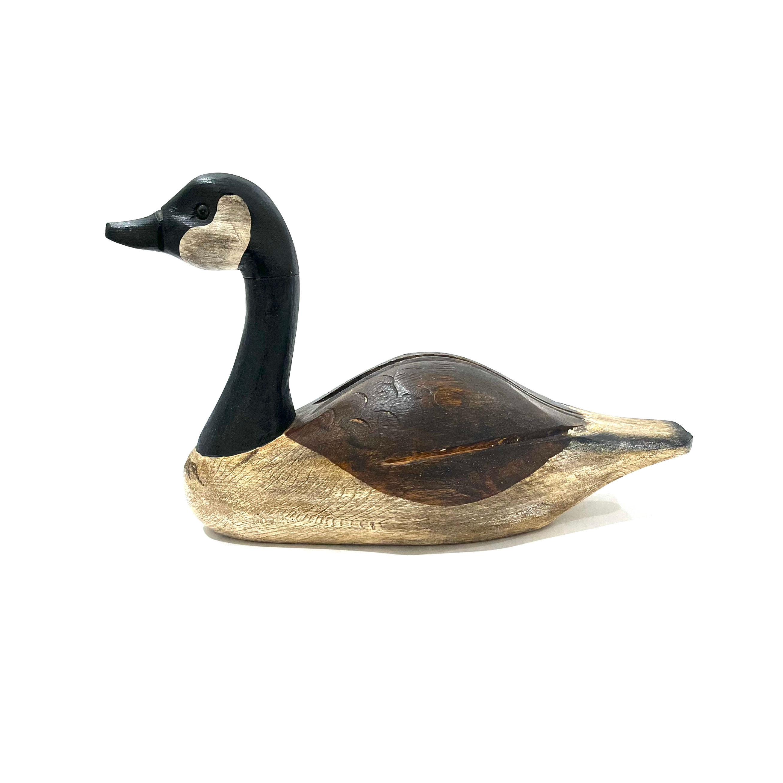 Handcarved Vintage Folk Art Canadian Goose Decoy