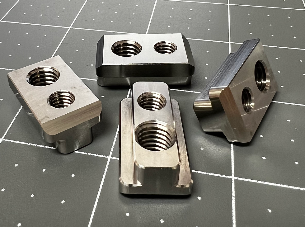 Titanium dual track nut set | Hydrofoil Wingscrews