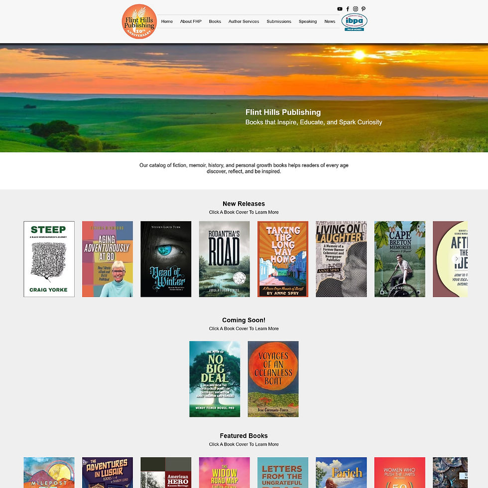Flint Hills Publishing New Home Page redesign