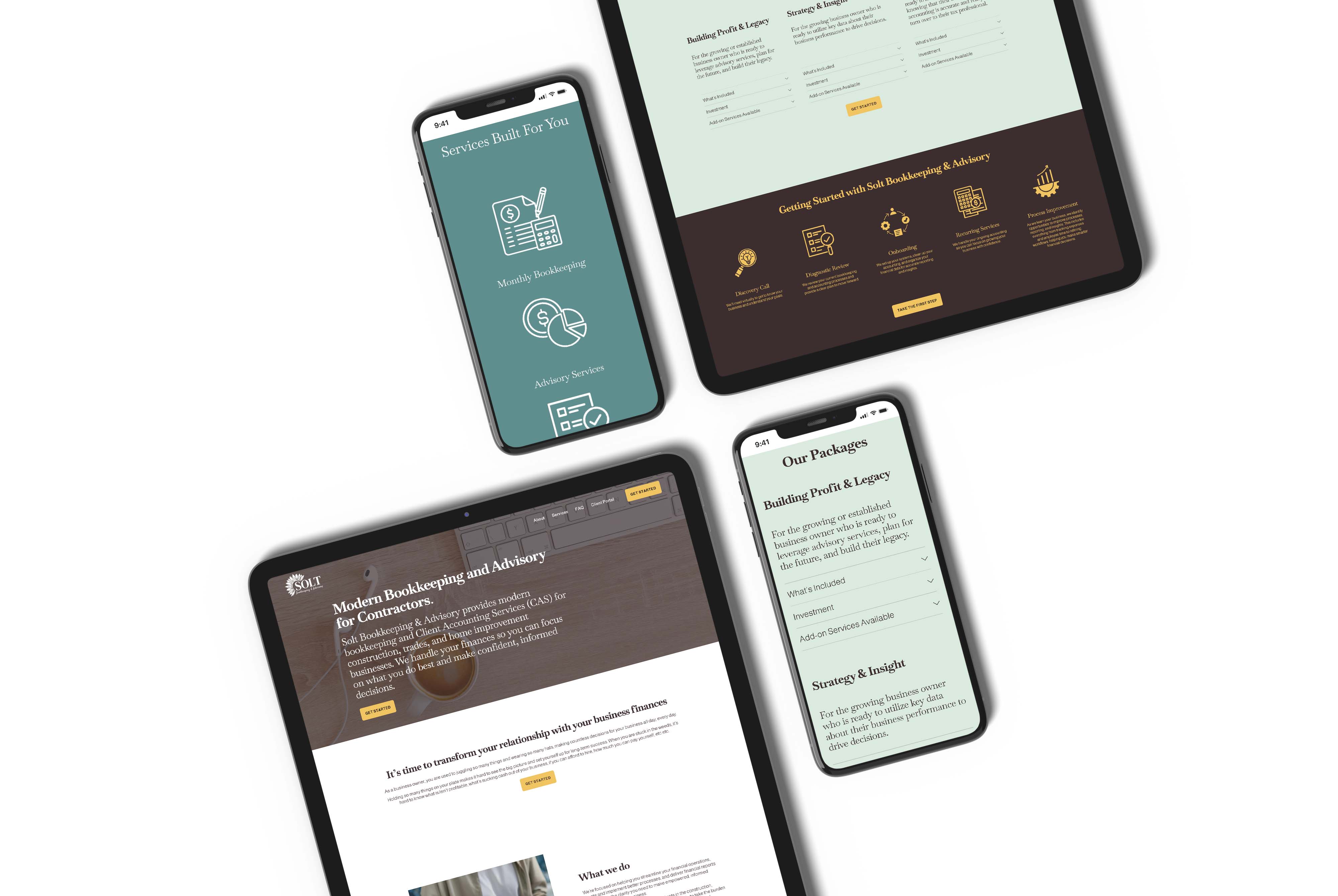 Solt Bookkeeping Advisory website design