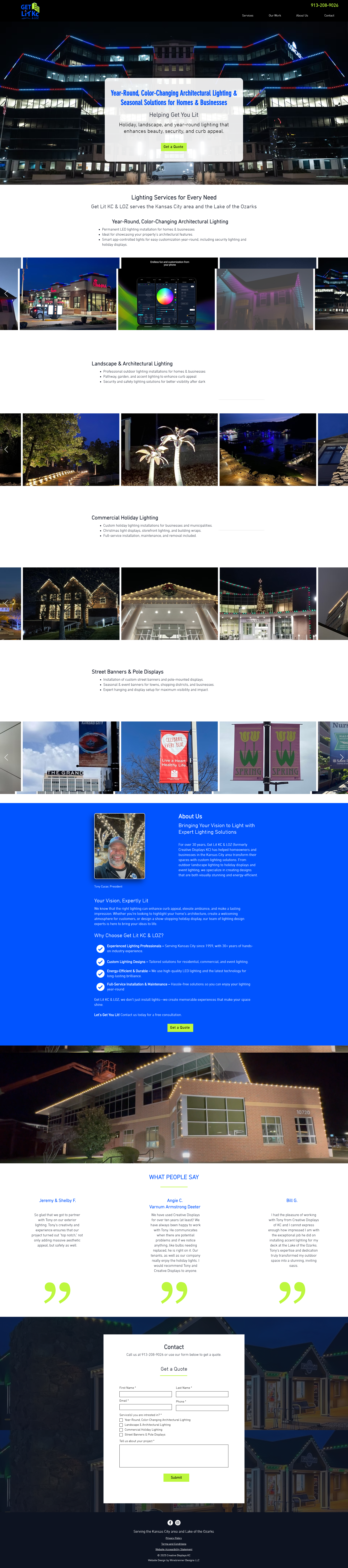 Website Design for Get Lit KC & LOZ