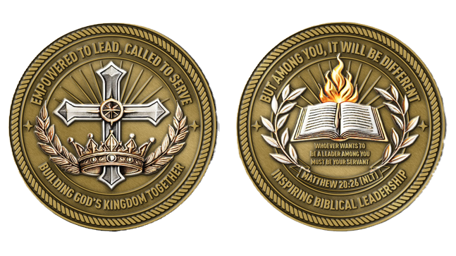 Inspiring Biblical Leadership Challenge Coin