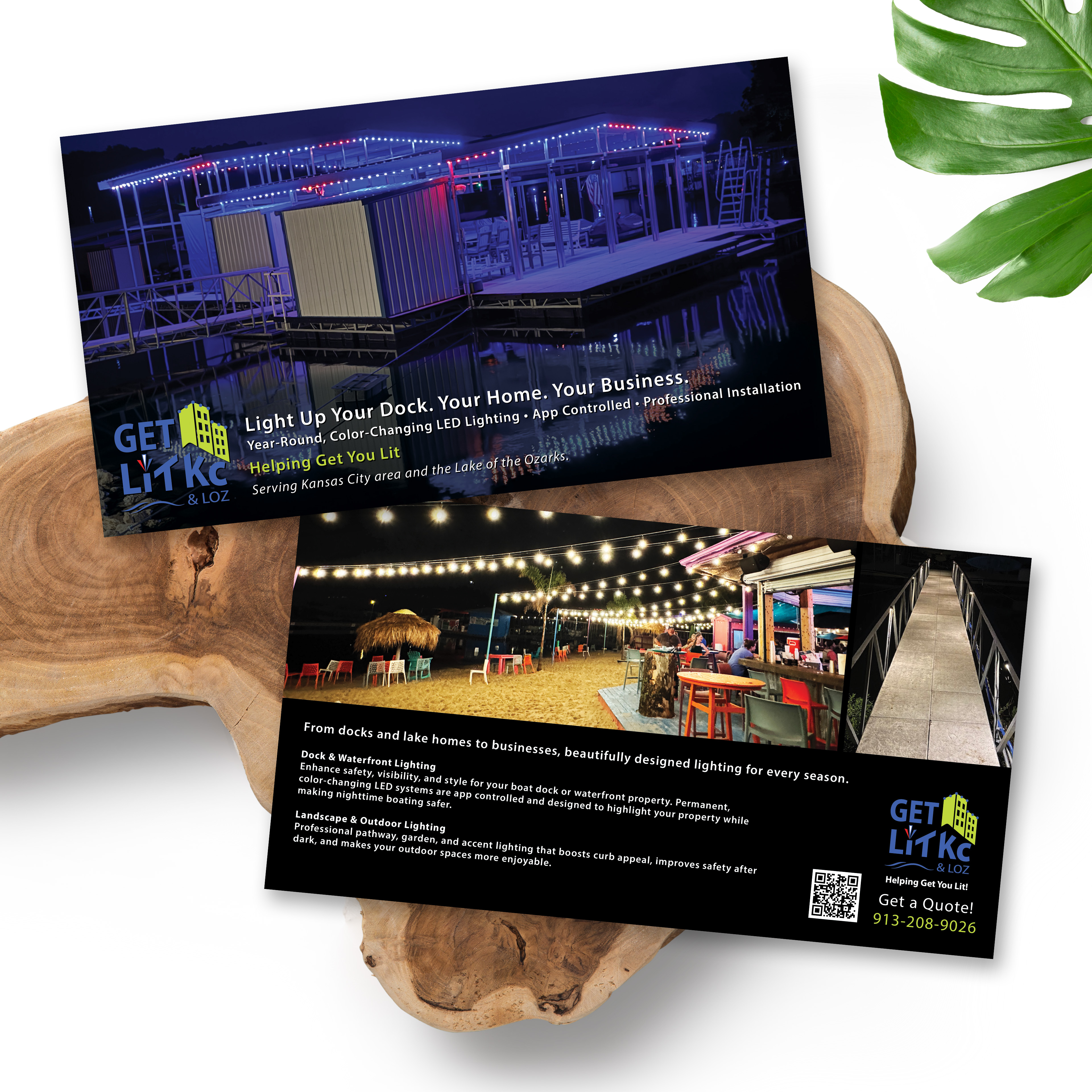 Get Lit KC & LOZ postcard design