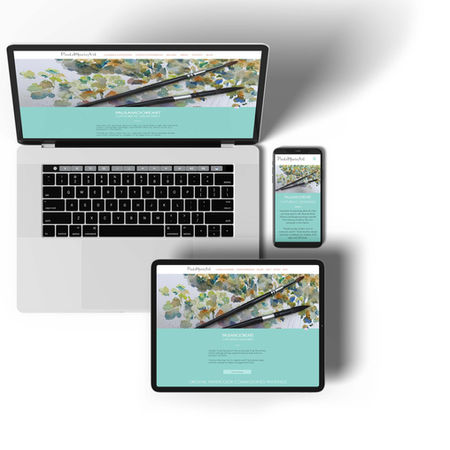 Paula Moore Art website mock up