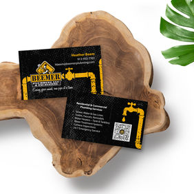 Business card design for Beemer Plumbing