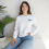Thumbnail: Blue/Gray Let's Get Loud Front and Back Printed Sweatshirt