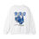 Thumbnail: Blue/Gray Let's Get Loud Front and Back Printed Sweatshirt