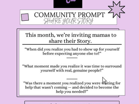 A Community Story Prompt:I Used to Think I Had to Do It All Alone