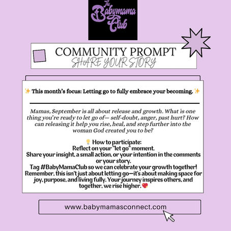 September Community Prompt: Letting Go & Rising Higher