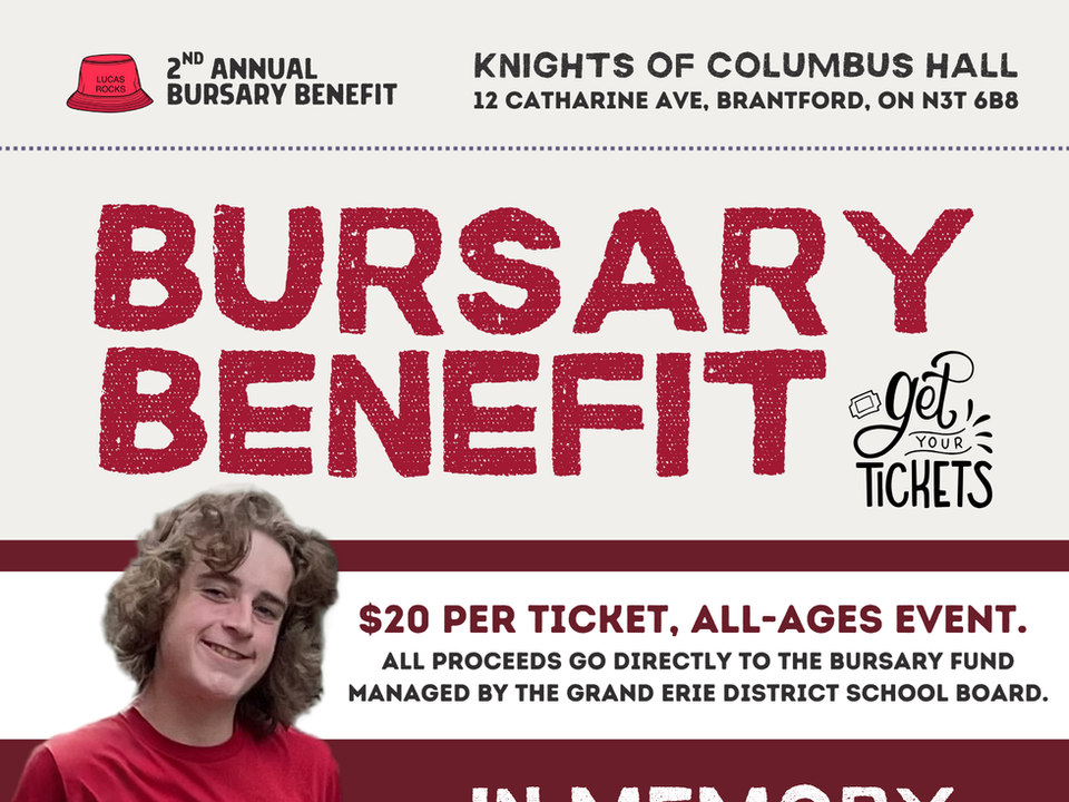 Bursary Benefit Media Designs for Local Charities and Causes