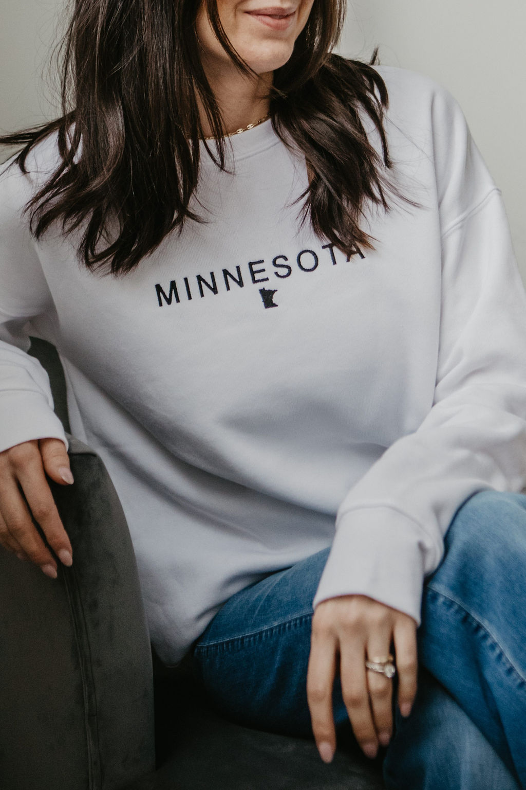 MINNESOTA Crewneck White