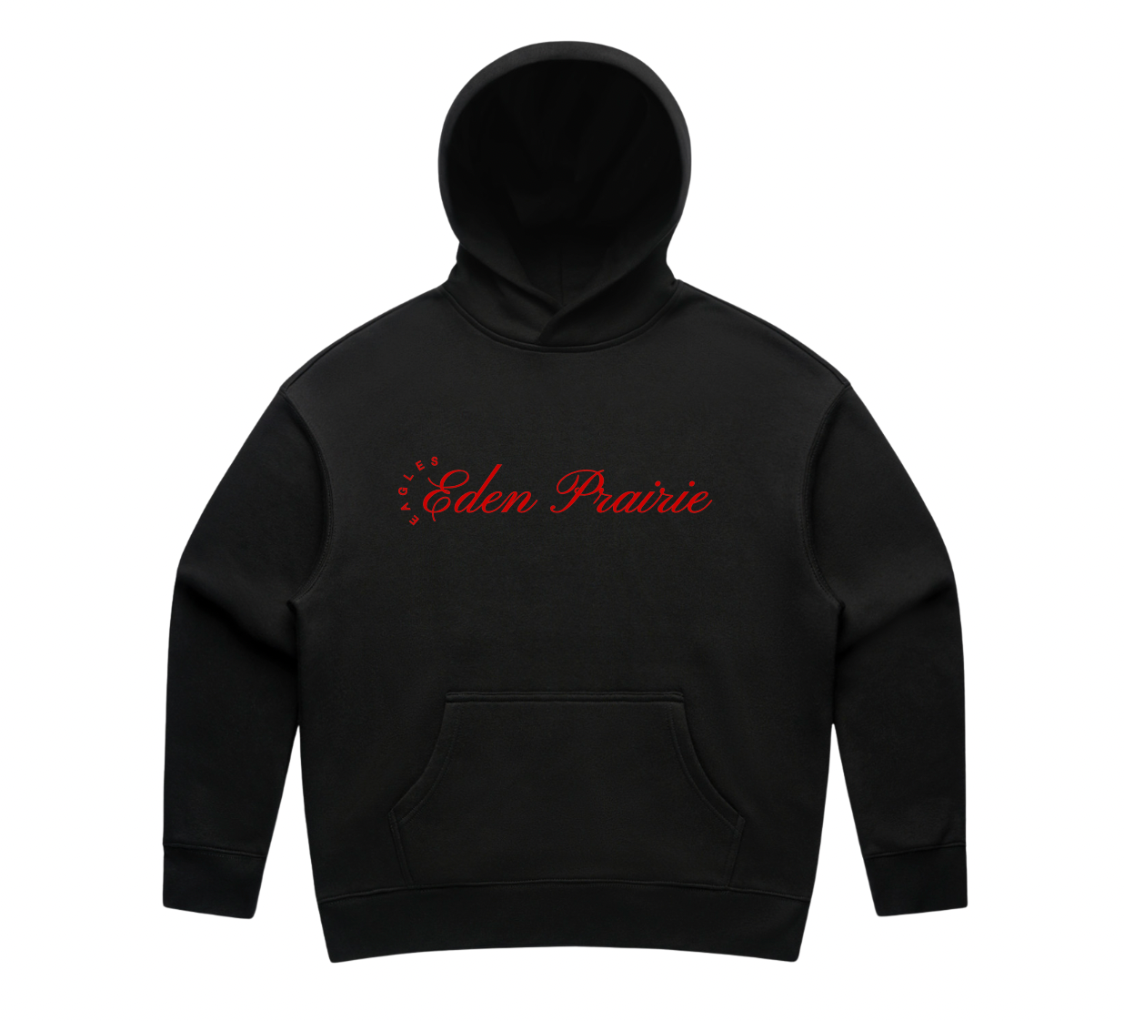 Eden Prairie Embroidered Hoodie_Black