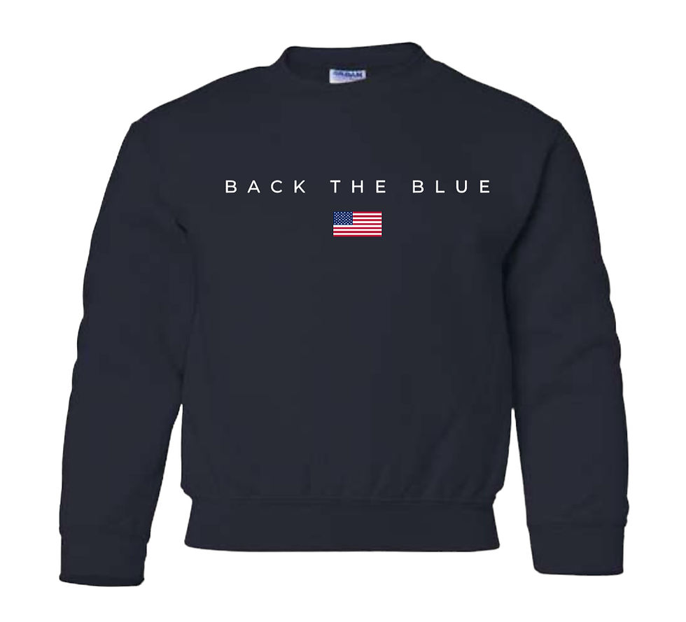KIDS - Back the Blue Sweatshirt - Police