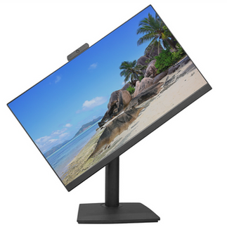 Vista del Sinotec® ST700 con la pantalla ajustable, destacando sus gráficos y la conectividad de puertos USB y HDMI.