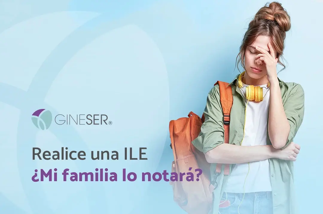 Chica preocupada por realizarse una Ile