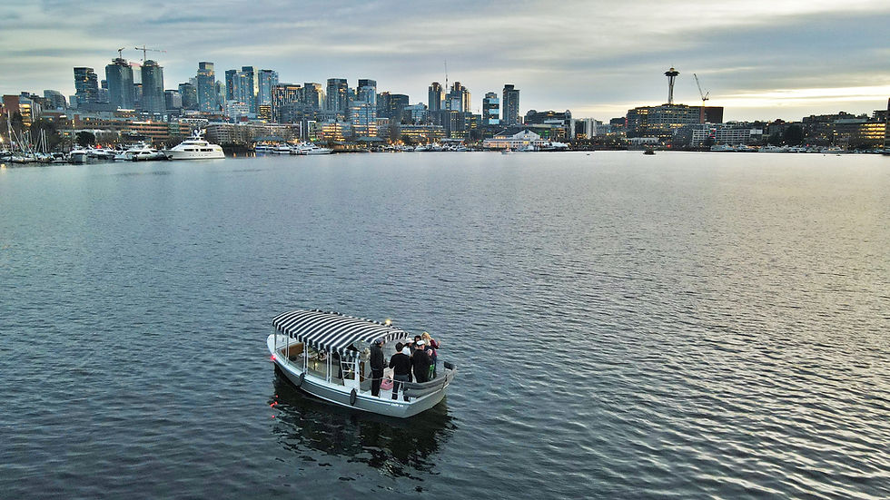 Skyline view of the Beverly on Lake Union
