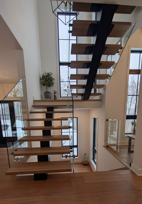 Limon central sans soudures apparentes