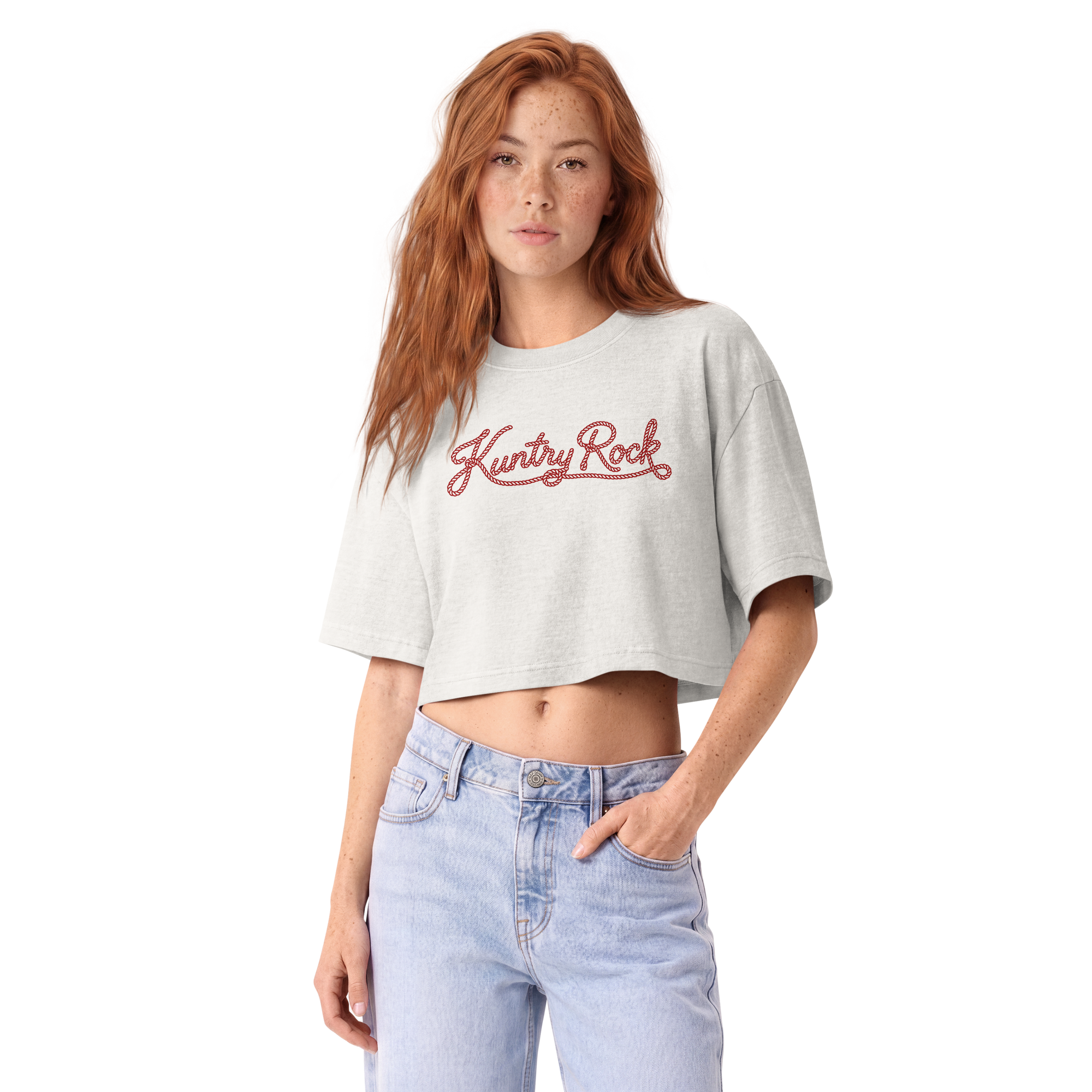 Women’s garment dye cropped tee