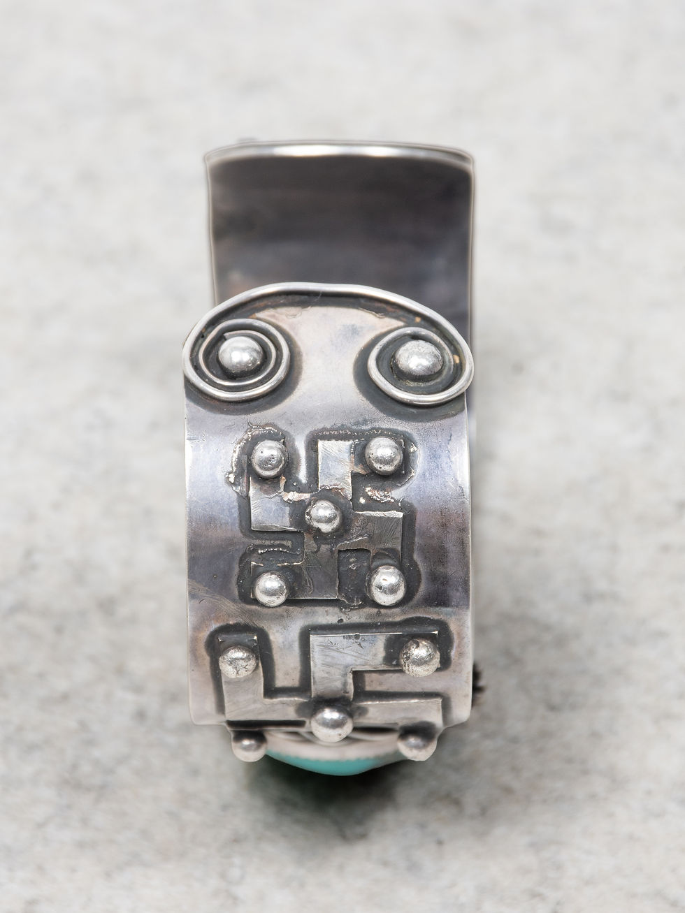 Thumbnail: GWD Sterling Wide Cuff Bracelet