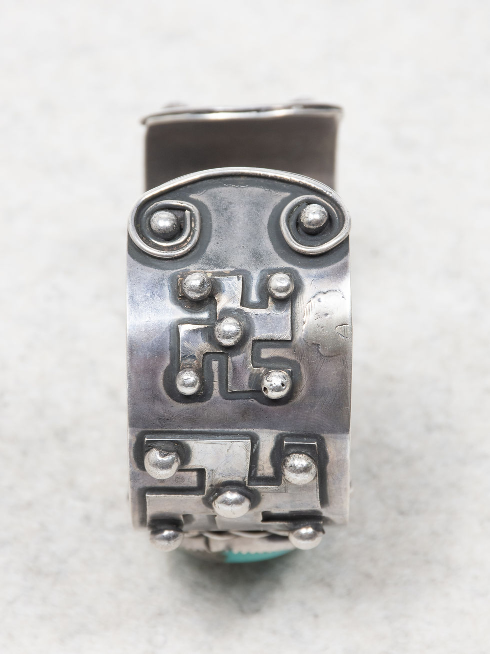 Thumbnail: GWD Sterling Wide Cuff Bracelet